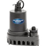 Superior Pump 1/2 HP 3300 GPH Thermoplastic Submersible Utility Pump 91570