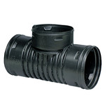 Advanced Drainage Systems 3 In. Plastic Corrugated Tee 0321AA