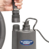 Superior Pump 1-4 HP 1800 GPH Thermoplastic Submersible Utility Pump 91250 424955