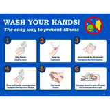 Wash Your Hands Poster 18"" X 24"" Synthetic Paper