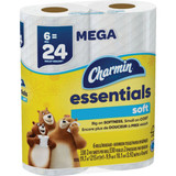 Charmin Essentials Soft Toilet Paper (6 Mega Rolls) 3077204537 Pack of 3