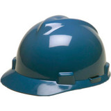 MSA V-Gard Hard Hats Front Brim Fas-Trac Suspension Blue 475359