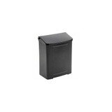 Impact Safe-Use Plastic Sanitary Napkin Receptacle - Black 1103