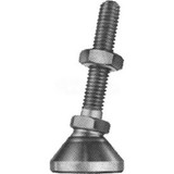 Leveling Mount, 5/16-18 x 2" Thread Length , 1.25" Base Dia, 2.88"H, 2300 Lbs. L