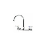 Krowne 12-801L - Commercial Series 8"" Center Wall Mount Faucet 6"" Gooseneck