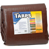 10' x 20' Super Heavy Duty 8 oz. Tarp Brown - BR10x20