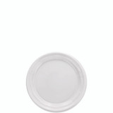 Dart® Famous Service Plastic Dinnerware, Plate, 6" Dia, White, 125/pack 6PWF