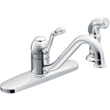 Moen Lindley 1-Handle Lever Kitchen Faucet with Side Spray, Chrome CA87009