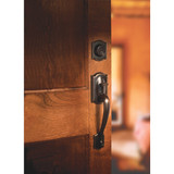 Schlage Aged Bronze Entry Door Handleset with Accent Lever F60GCAM716ACC 227230