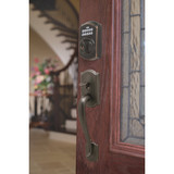 Schlage Aged Bronze Entry Door Handleset with Accent Lever F60GCAM716ACC 227230