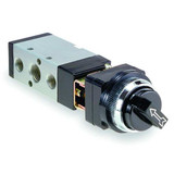 Aro Manual Air Control Valve, Twist, Black M212LS-10