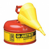 Justrite Type I Safety Can,1 gal.,Red,11In H 7110110