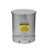 Justrite Oily Waste Can,21 Gal.,Steel,Red 09708