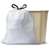 Glad Trash Bag,13 gal.,White,PK100 78526