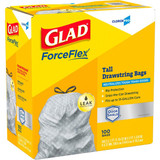 Glad Trash Bag,13 gal.,White,PK100 70427