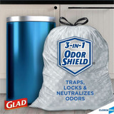 Glad Trash Bag,13 gal.,White,PK100 70427