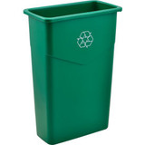 Global Industrial Slim Recycling Can 23 Gallon Recycling Green