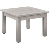 Interion Wood End Table - 24"" x 24"" - Gray