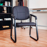 Interion Guest Chair - Fabric - Black