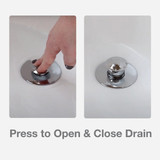Danco EZ Drain Touch Activated Universal Bathtub Drain Stopper 10528 405179