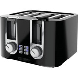 Black & Decker 4-Slice Black Toaster TR0045B