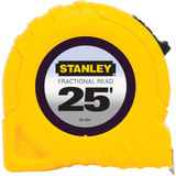 Stanley 25 Ft. Fractional Tape Measure 30-454