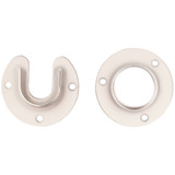 Stanley Home Designs 1-5-16 In. Zinc Closet Rod Socket, Satin Nickel (2-Pack) S822-082 213138