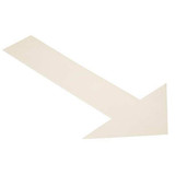 Mighty Line Floor Tape,White,6 inx10 in,Arrow,PK50 ARROW10W