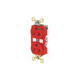 Sim Supply Receptacle,Duplex Outlet,Flush Mount,20A  BRY8300RED