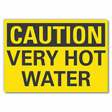 Lyle Hot Caution Rflctv Label,3.5inx5in LCU3-0234-RD_5x3.5
