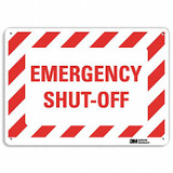 Lyle Emergency Sign,7 in x 10 in,Aluminum U7-1060-NA_10x7