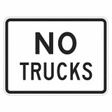 Lyle No Trucks Traffic Sign,18" x 24" T1-5709-EG_24x18