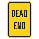 Lyle Dead End Traffic Sign,18" x 12" T1-5322-EG_12x18