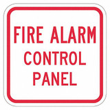 Lyle Reflective Fire Alarm Sign,12x12in,Alum T1-1816-DG_12x12
