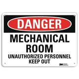Lyle Danger Sign,7 in x 10 in,Aluminum U3-1786-NA_10x7