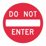 Lyle Do Not Enter Traffic Sign,24" x 24" T1-1090-EG_24x24