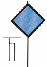 Sim Supply Reflective Driveway Marker,Blue,PK12  DMD80048B