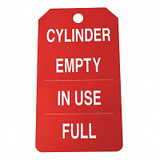 Sim Supply Cylindr Tag,5 3/4in H,3 1/4in W,PVC,PK25  43Z329