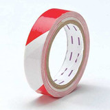 Sim Supply Floor Tape,Red/White,1 inx54 ft,Roll  9NM08