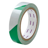 Sim Supply Floor Tape,Green/White,1 inx54 ft,Roll  8TME4