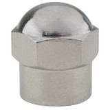 Haltec Chrome Plated Hex Dome Valve Cap,PK100  N-1202