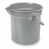 Rubbermaid Commercial Bucket,3 1/2 gal,Gray FG261400GRAY