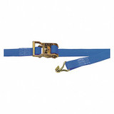 Kinedyne Tie Down Strap,Wire-Hook,Blue 37D1560-006GRA