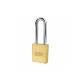 American Lock Keyed Padlock, 3/4 in,Rectangle,Gold A3902SWO