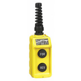 Square D Pendant Push Button Station,2NO,Yellow 9001BW93Y