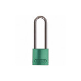 Abus Lockout Padlock,KD,MK,Green,1-1/2"H 72 HB/40-75 KD Green