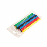3m Shrink Tubing,0.125in ID,Colors,6in,PK28  FP301-1/8-6"-ASSORTED-10-28 PC PKS