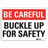 Lyle Reflective Seat Belt Sign,10inx14in,Alum U7-1006-RA_14X10