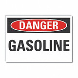 Lyle Gasoline Danger Rflctv Label,5inx7in LCU4-0313-RD_7X5