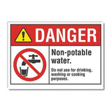 Lyle Potable Water Danger Lbl,3.5x5in,Polyest LCU4-0146-ND_5X3.5